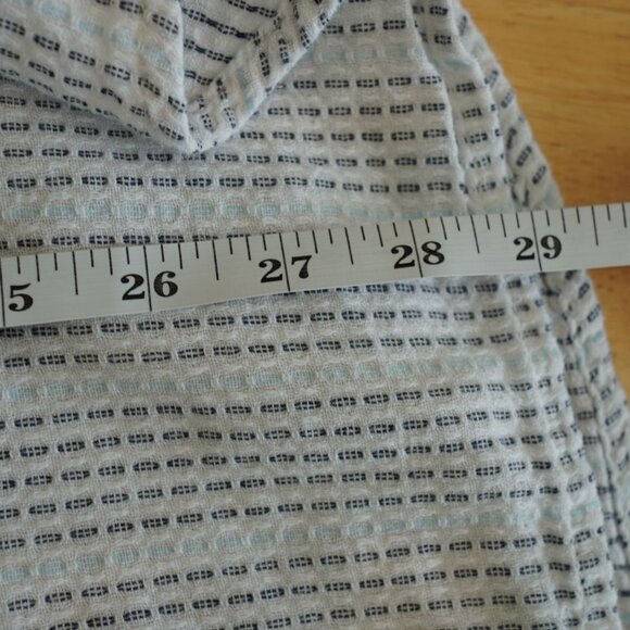 Carbon2Cobalt Blue Striped Button-Up Shirt XL Lightweight Cotton Casual Style - Picture 13 of 13